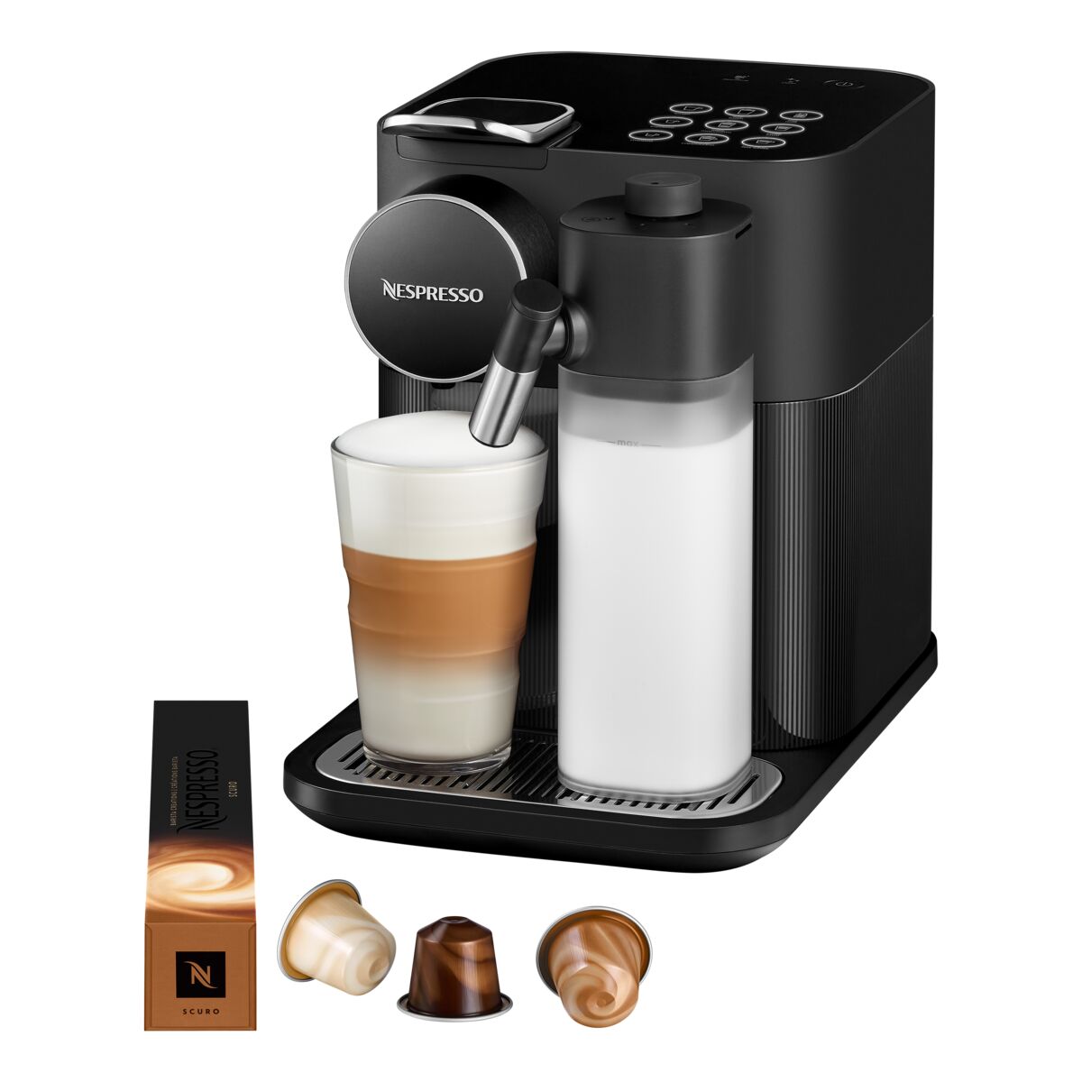 Nespresso 1400W Gran Lattissima Coffee Machine Black 1.3 Liter
